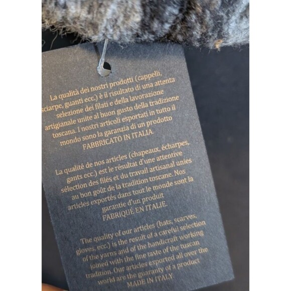 LA FENICE Handmade Hat Wool Blend Florence Italy Academia - Picture 10 of 10